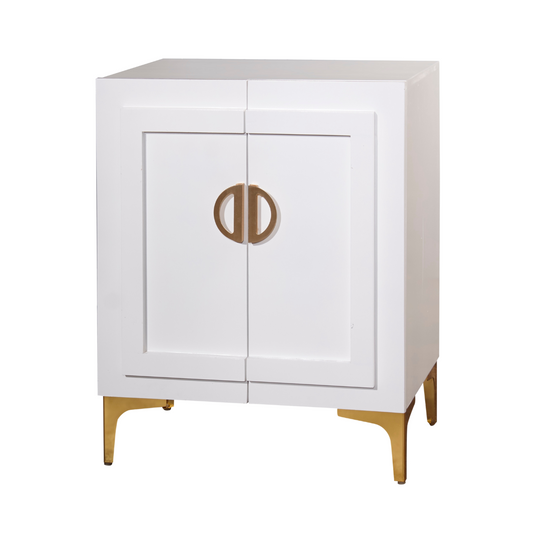 Tiffany Bedside Table - White